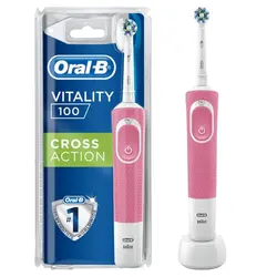 مسواک برقی اورال بی Oral-B ویتالیتی صورتی مدل Cross Action ماسوکالا