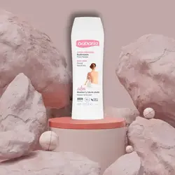 شیر بدن باباریا babaria حاوی آلوئه ورا سفت و لیفت کننده پوست شل حجم 400 میل - ماسوکالا