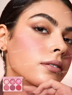 پالت رژگونه 6 رنگ شیگلم مدل Blushing Bouquet - ماسوکالا