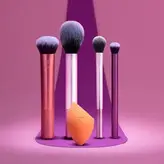 ست برس آرایشی و پد آرایشی ریل تکنیکس مدل prestige performance بسته 5 عددی