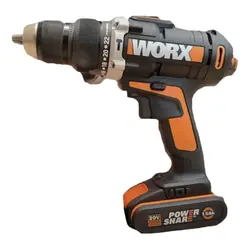 دریل شارژی چکش دار 20 ولت ورکس 1800 دور در دقیقه Worx wx372