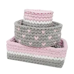 سبد قلاب بافی تریکو مدل کودک مجموعه 3 عددی - قیمت و خرید آنلاین - قاطی پاتی