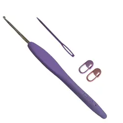 قلاب بافتنی مدل ZHL-2.5 به همراه سنجاق نشانه گذار بافتنی و سوزن دوخت کاموا مجموعه 4عددی - قیمت و خرید آنلاین - قاطی پاتی