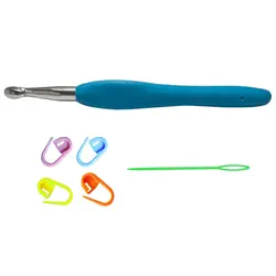 قلاب تریکو بافی مدل ZHL-9 کد 9 به همراه سنجاق نشانه گذار بافتنی و سوزن دوخت کاموا مجموعه 6 عددی - قیمت و خرید آنلاین - قاطی پاتی