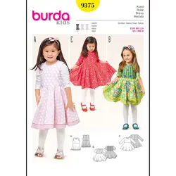 الگو خیاطی پیراهن مجلسی دخترانه مجله بوردا استایل کد 9375 متدمولر سایز 18 ماه تا 6 سال - قیمت و خرید آنلاین - قاطی پاتی