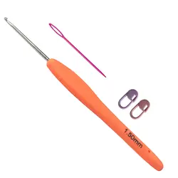 قلاب بافتنی مدل ZHL-1.5 کد 1.5 به همراه سنجاق نشانه گذار بافتنی و سوزن دوخت کاموا مجموعه 4 عددی - قیمت و خرید آنلاین - قاطی پاتی