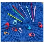 میل بافتنی مدل 80cm-PACK-0.4 به همراه سنجاق نشانه گذار بافتنی و سوزن دوخت کاموا مجموعه 5 عددی - قیمت و خرید آنلاین - قاطی پاتی