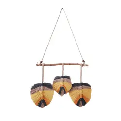 آویز بافتنی مدل مکرومه طرح برگ - قیمت و خرید آنلاین - قاطی پاتی