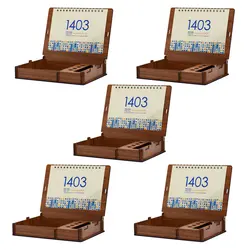 تقویم رومیزی سال 1403 مدل کلاسیک کد 01 بسته 5 عددی - قیمت و خرید آنلاین - قاطی پاتی