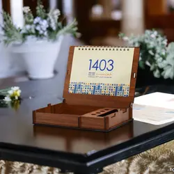 تقویم رومیزی سال 1403 مدل کلاسیک کد 01 بسته 5 عددی - قیمت و خرید آنلاین - قاطی پاتی