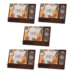 تقویم رومیزی سال 1403 مدل گلبرگ کد 02 بسته 5 عددی - قیمت و خرید آنلاین - قاطی پاتی