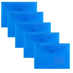 پوشه دکمه دار پاپکو مدل A4-116BM بسته 5 عددی - قیمت و خرید آنلاین - قاطی پاتی
