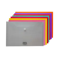 پوشه دکمه دار پاپکو مدل B5-ClearM بسته 10 عددی - قیمت و خرید آنلاین - قاطی پاتی