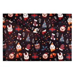 پوشه دکمه دار طرح حیوانات کریسمس مدل LFA251024 - قیمت و خرید آنلاین - قاطی پاتی