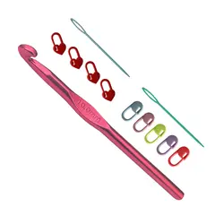 قلاب بافتنی مدل CO-10 به همراه سنجاق نشانه گذار بافتنی و سوزن دوخت کاموا مجموعه 12عددی - قیمت و خرید آنلاین - قاطی پاتی