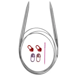 میل بافتنی مدل PONY-9 به همراه سنجاق نشانه گذار بافتنی و سوزن دوخت کاموا مجموعه 5 عددی - قیمت و خرید آنلاین - قاطی پاتی