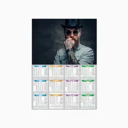تقویم دیواری سال 1402 طرح آرایشگاه مدل پوستر گلاسه کد b32 - قیمت و خرید آنلاین - قاطی پاتی
