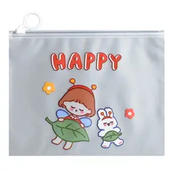 پوشه مدل زیپ دار طرح دختربچه کد 140202HAPPY - قیمت و خرید آنلاین - قاطی پاتی