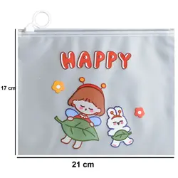 پوشه مدل زیپ دار طرح دختربچه کد 140202HAPPY - قیمت و خرید آنلاین - قاطی پاتی