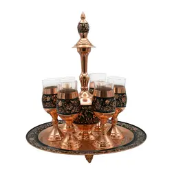 ست شش تکه گلاب پاش و جام قلمزنی مسی طرح یزدانی کد 01 - قیمت و خرید آنلاین - قاطی پاتی