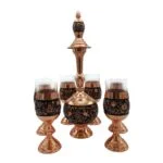 ست شش تکه گلاب پاش و جام قلمزنی مسی طرح یزدانی کد 01 - قیمت و خرید آنلاین - قاطی پاتی