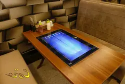 میز لمسی سفارش غذا