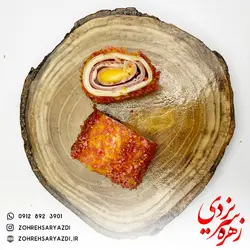 فینگر فود رول سوخاری ژامبون با خمیر یوفکا