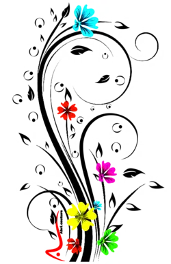 گل مینیاتوری لیبل چاپ روی لباس