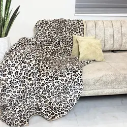 پتو مسافرتی وارداتی ژله ای طرح ماه و ستاره 1نفره