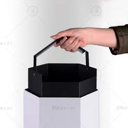 ست سطل و فرچه سفید