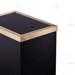 ست سطل و فرچه‌ی مشکی طلایی