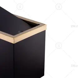 ست سطل و فرچه‌ی مشکی طلایی