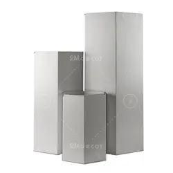 سطل شش ضلعی سفید متوسط