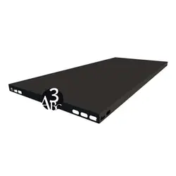 صفحه قفسه پیچ و مهره ای 50*80 طوسی ورق فول هارد 7دهم