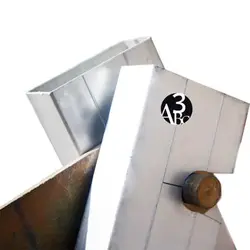 نردبان 3 متری مخابراتی کشویی پله گرد آلومینیومی