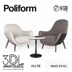 آبجکت مبل راحتی armchair 616