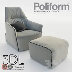 آبجکت مبل راحتی armchair 611