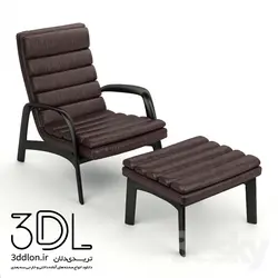 آبجکت مبل راحتی armchair 584