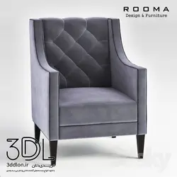 آبجکت مبل راحتی armchair 596