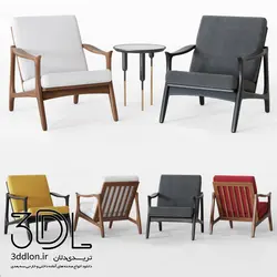 آبجکت مبل راحتی armchair 543