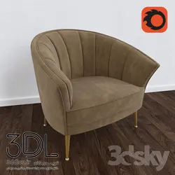 آبجکت مبل راحتی armchair 531