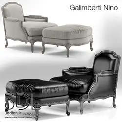 آبجکت مبل راحتی armchair 526