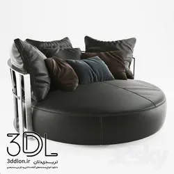آبجکت مبل راحتی armchair 456