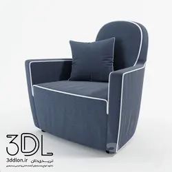 آبجکت مبل راحتی armchair 356