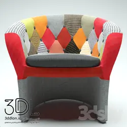 آبجکت مبل راحتی armchair 347
