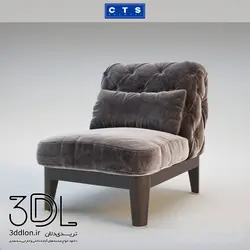 آبجکت مبل راحتی armchair 346