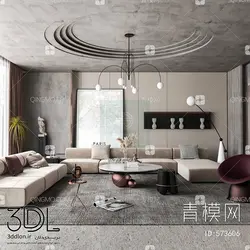 فایل سه بعدی پذیرایی Livingroom 122