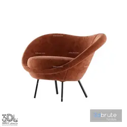 آبجکت مبل راحتی armchair 278