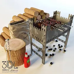 آبجکت باربیکیو barbeque 01
