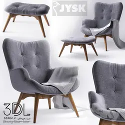 آبجکت مبل راحتی armchair 178